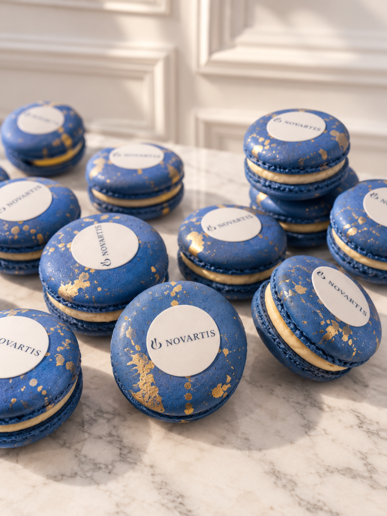 Makaroniki francuskie z&nbsp;logo firmy – realizacja 1